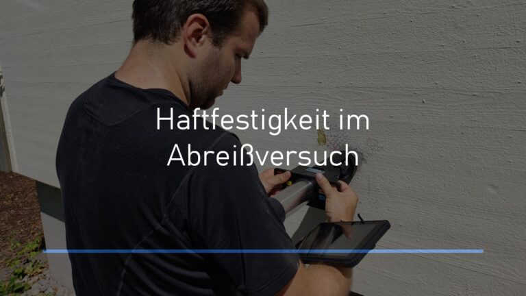 Haftfestigkeit im Abreissversuch Onlinebaugutachter